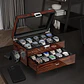 Caja Organizador Premium-Lujo en madera para 20 Relojes - Miniatura 5