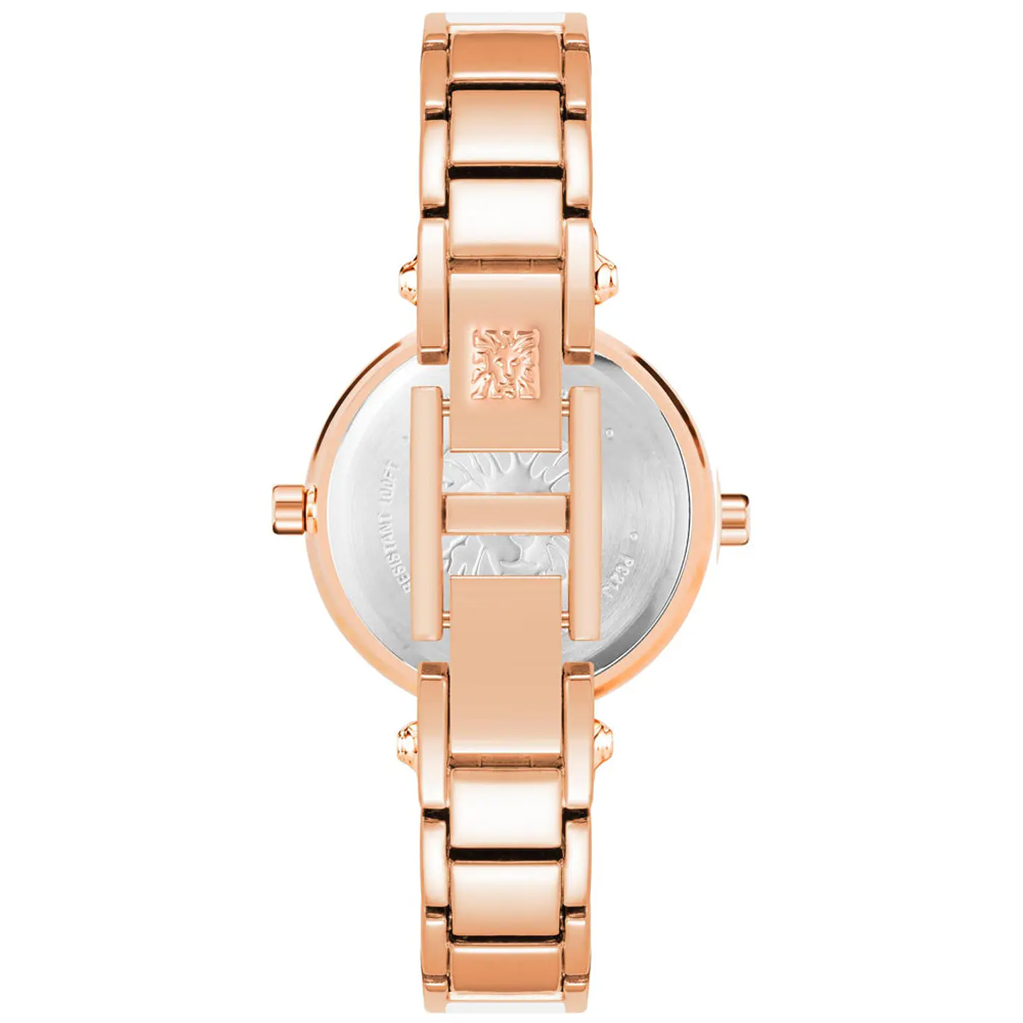 Reloj Mujer Anne Klein AK/1980WTRG Blanco Dorado Rosa con Diamante 3