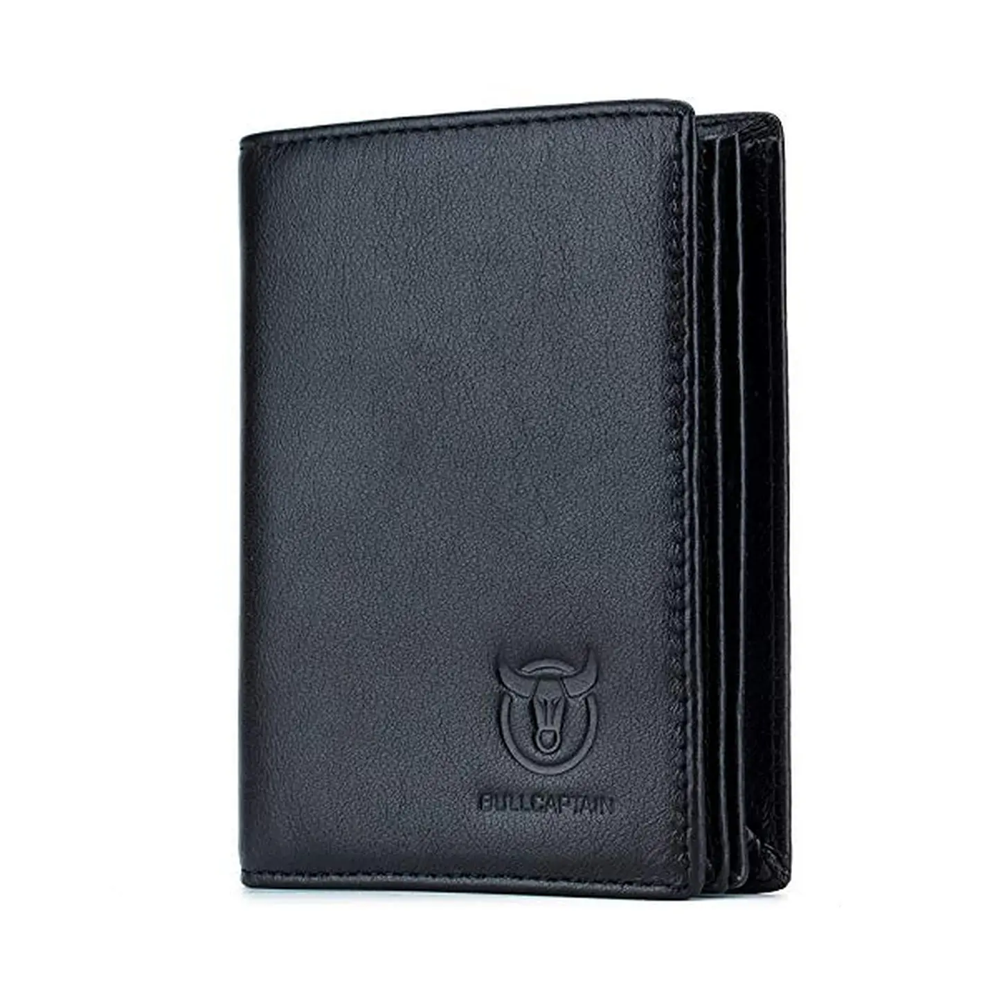 Billetera Hombre Bullcaptain QB-027 Negra en Cuero RFID 1