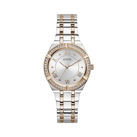Reloj Mujer GUESS Cosmo GW0033L9 Bicolor Plateado y Oro Rosa