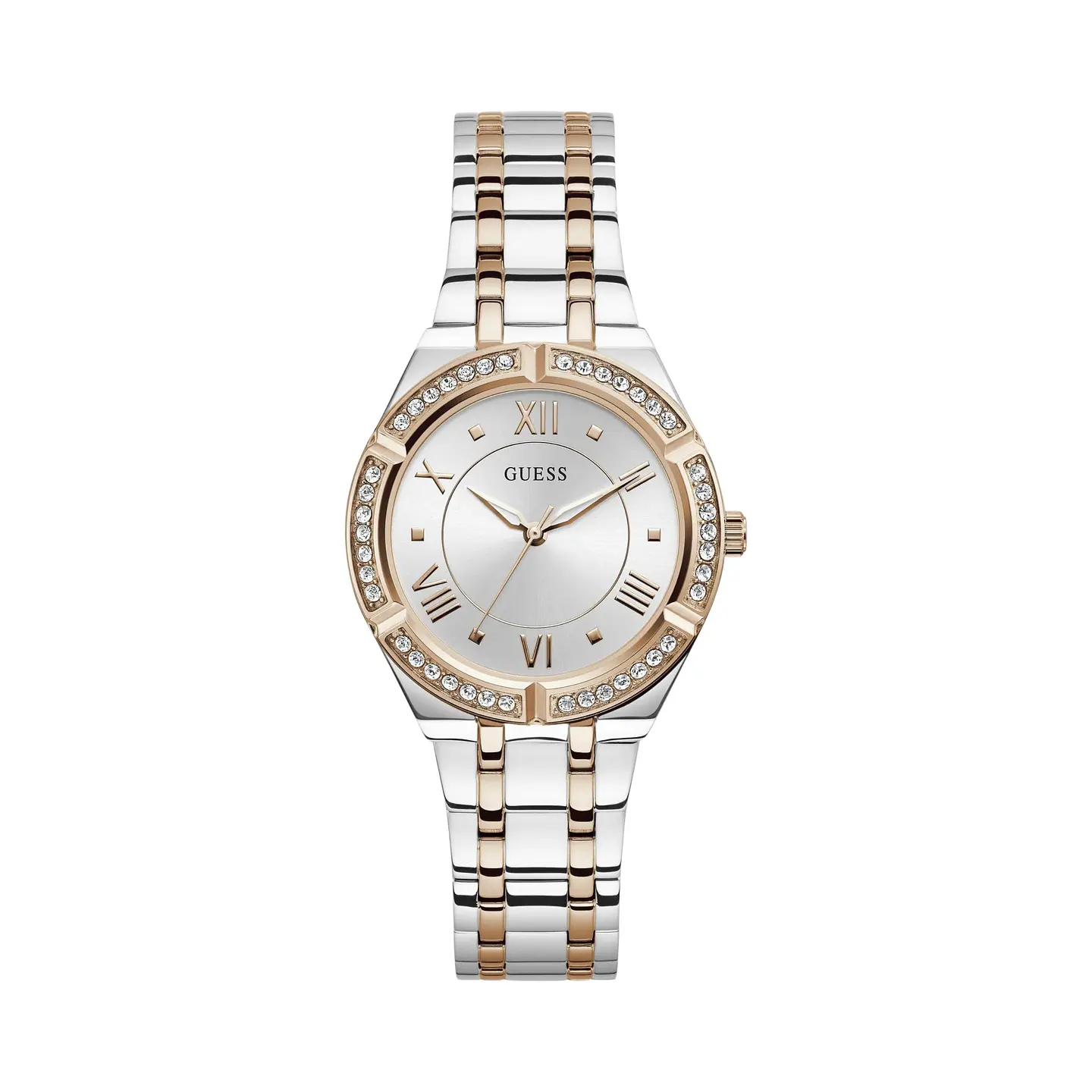 Reloj Mujer GUESS Cosmo GW0033L9 Bicolor Plateado y Oro Rosa 1