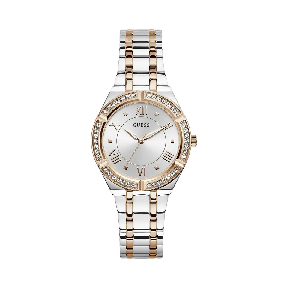 Reloj Mujer GUESS Cosmo GW0033L9 Bicolor Plateado y Oro Rosa 1