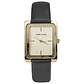 Reloj Mujer Anne Klein AK/2706CHBK Rectangular Dorado con Correa Negra - Miniatura 1