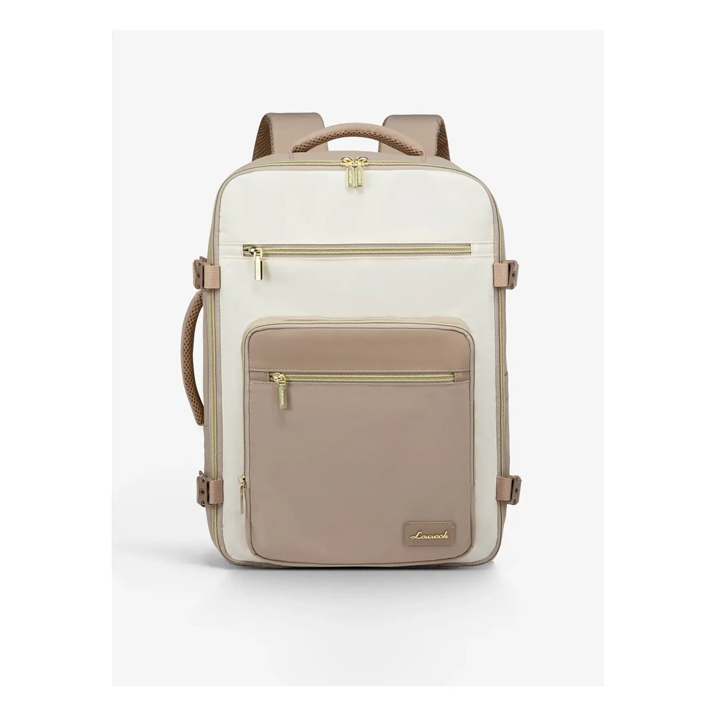 Morral de Viaje LOVEVOOK 4319 40L Crema Khaki con 3 Organizadores 1