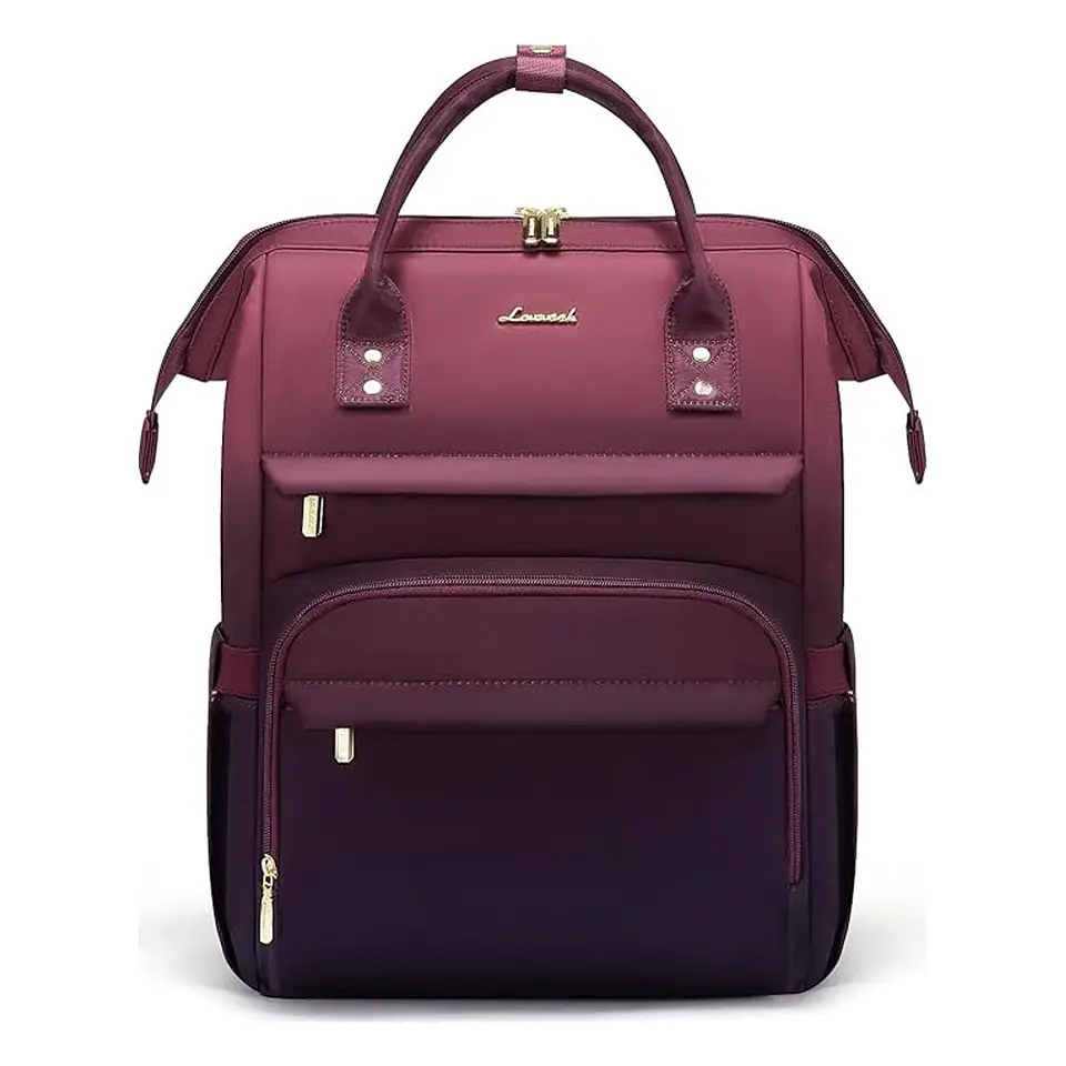 Morral LOVEVOOK Degradado Granate Morado para Laptop 15.6 pulgadas 1