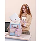Morral Escolar LOVEVOOK 5583 Rosa y Azul Cielo para Laptop 15.6 pulgadas - Miniatura 2