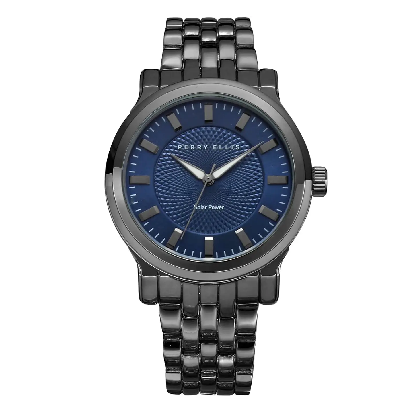 Reloj Perry Ellis Solar PES0013GU Azul Negro Gunmetal para Hombre 1