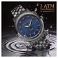 Reloj Perry Ellis Solar PES0013GU Azul Negro Gunmetal para Hombre - Miniatura 3