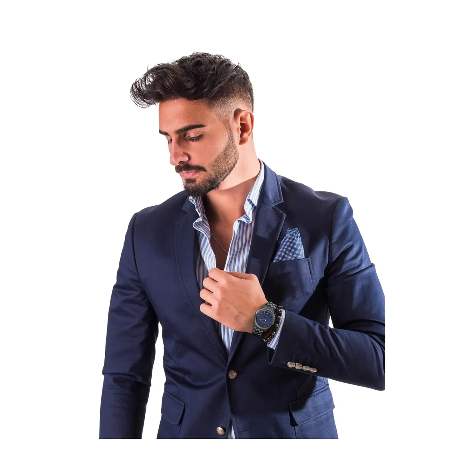 Reloj Perry Ellis Solar PES0013GU Azul Negro Gunmetal para Hombre 5