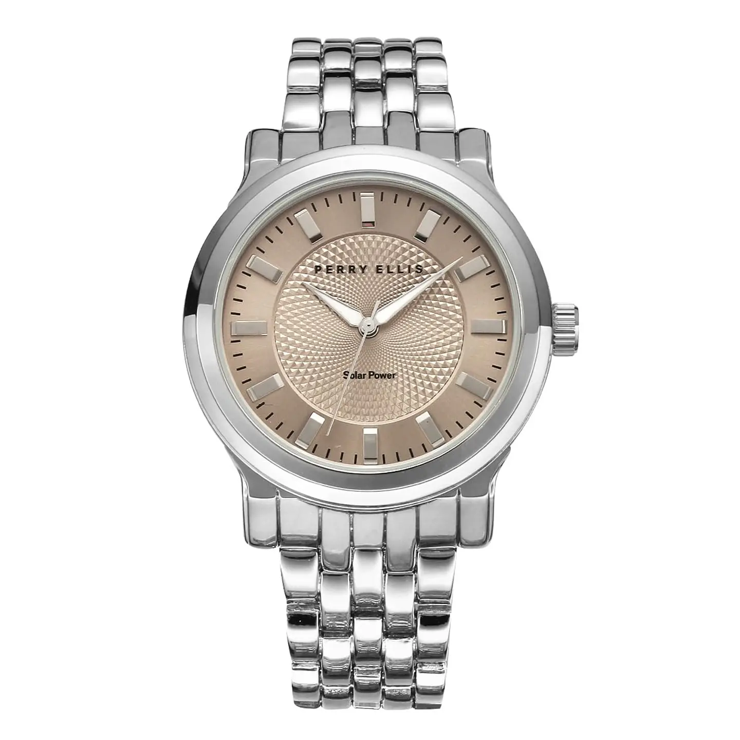 Reloj Perry Ellis Solar PES0013SL Arena Plateado para Hombre 1