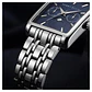 Reloj Perry Ellis PEM0002SL Fase Lunar Rectangular Plateado Azul - Miniatura 2