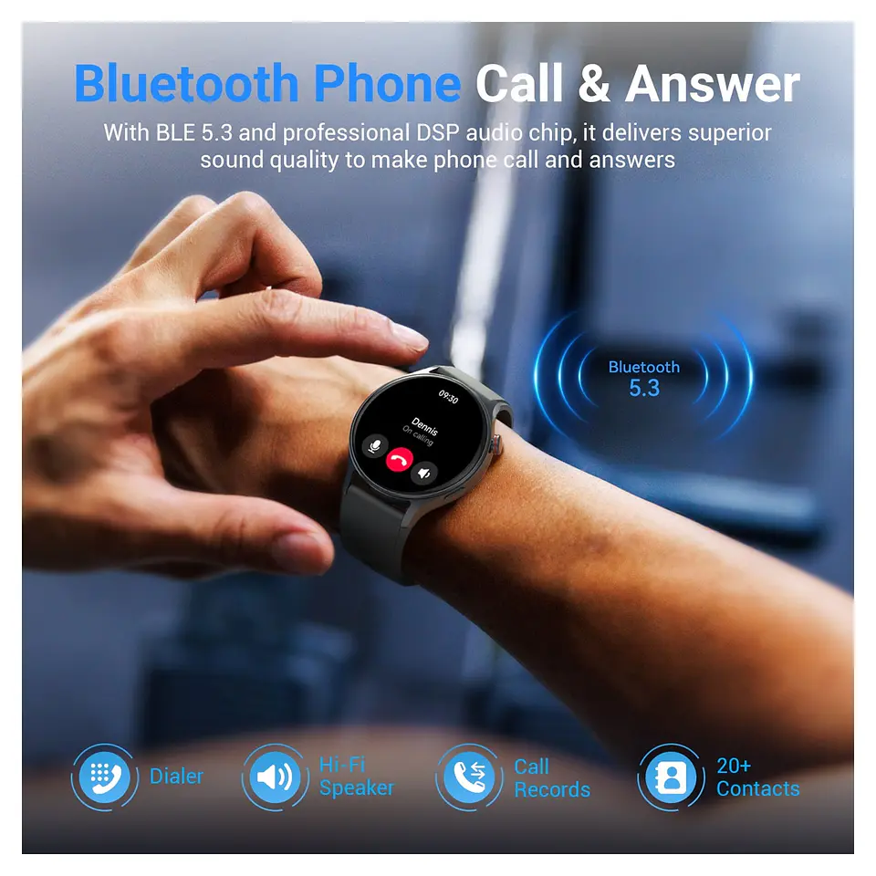 Reloj Inteligente Fitpolo AR-01 Negro AMOLED con Llamadas Bluetooth 2