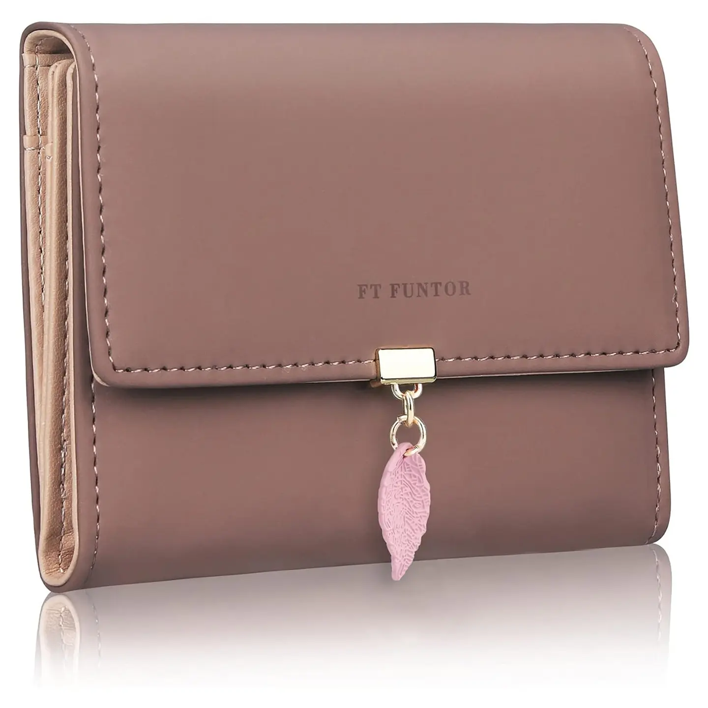 Billetera FT FUNTOR RFID con Hoja - Colores Pastel 18