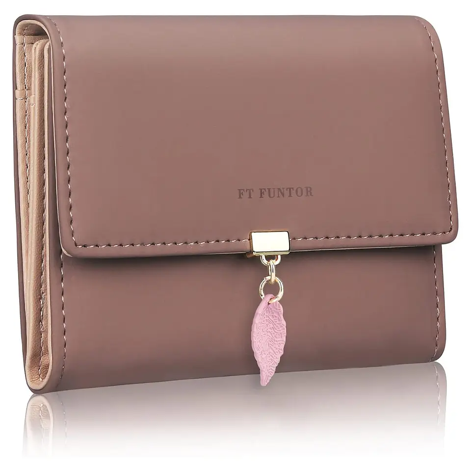 Billetera FT FUNTOR RFID con Hoja - Colores Pastel 18