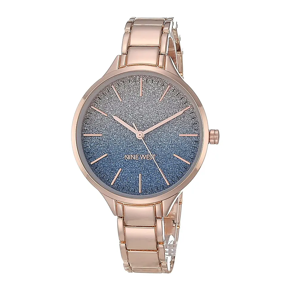 Reloj Nine West NW/2336BLRG Oro Rosa con Esfera Azul 1