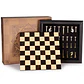 Juego de Ajedrez AMEROUS 19192 de Madera con Piezas de Metal - Miniatura 1