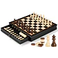 Juego de Ajedrez y Damas Peradix PUZ-47 Negro con Cajones de 15 Pulgadas - Miniatura 1