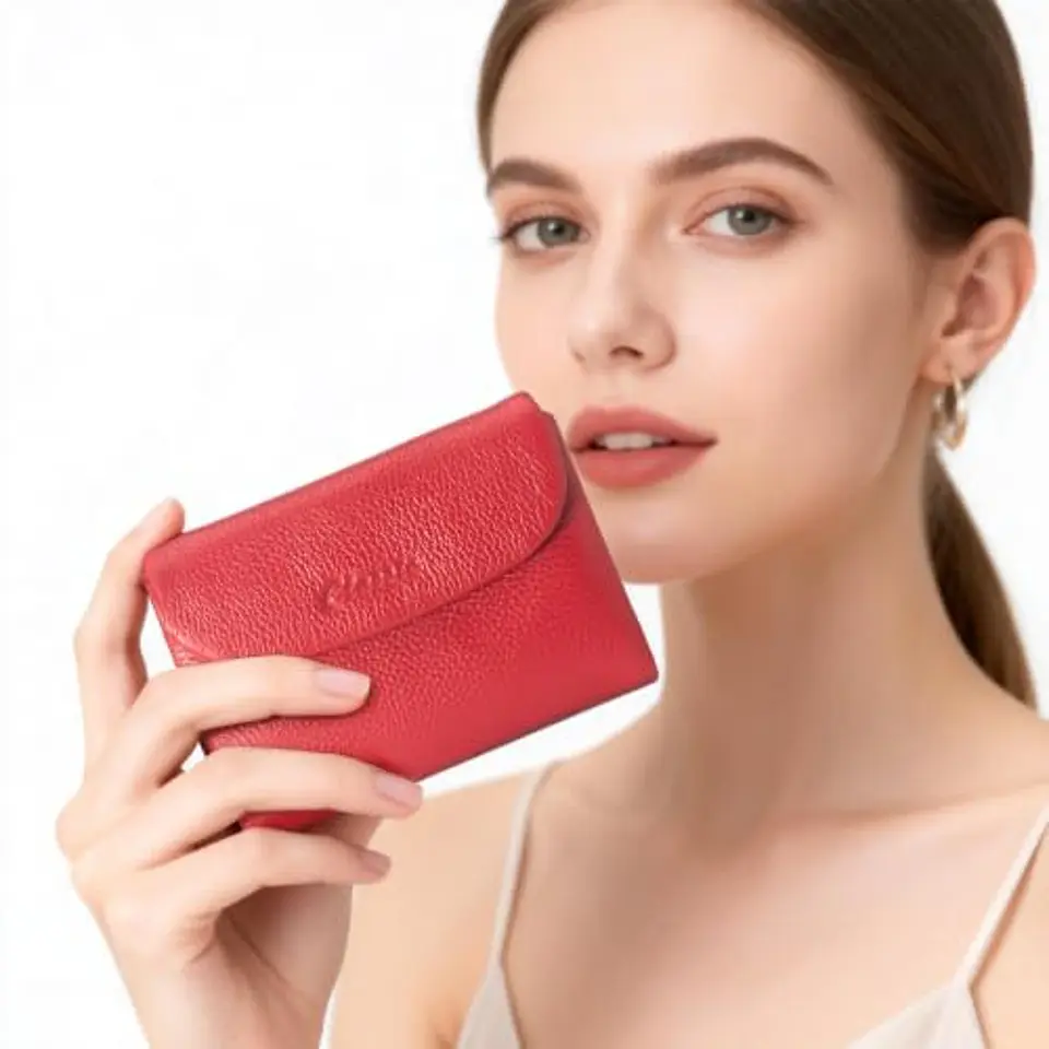 Billetera Mujer DAMAIKE 2201-9929M de Cuero con Cierre Magnético 5