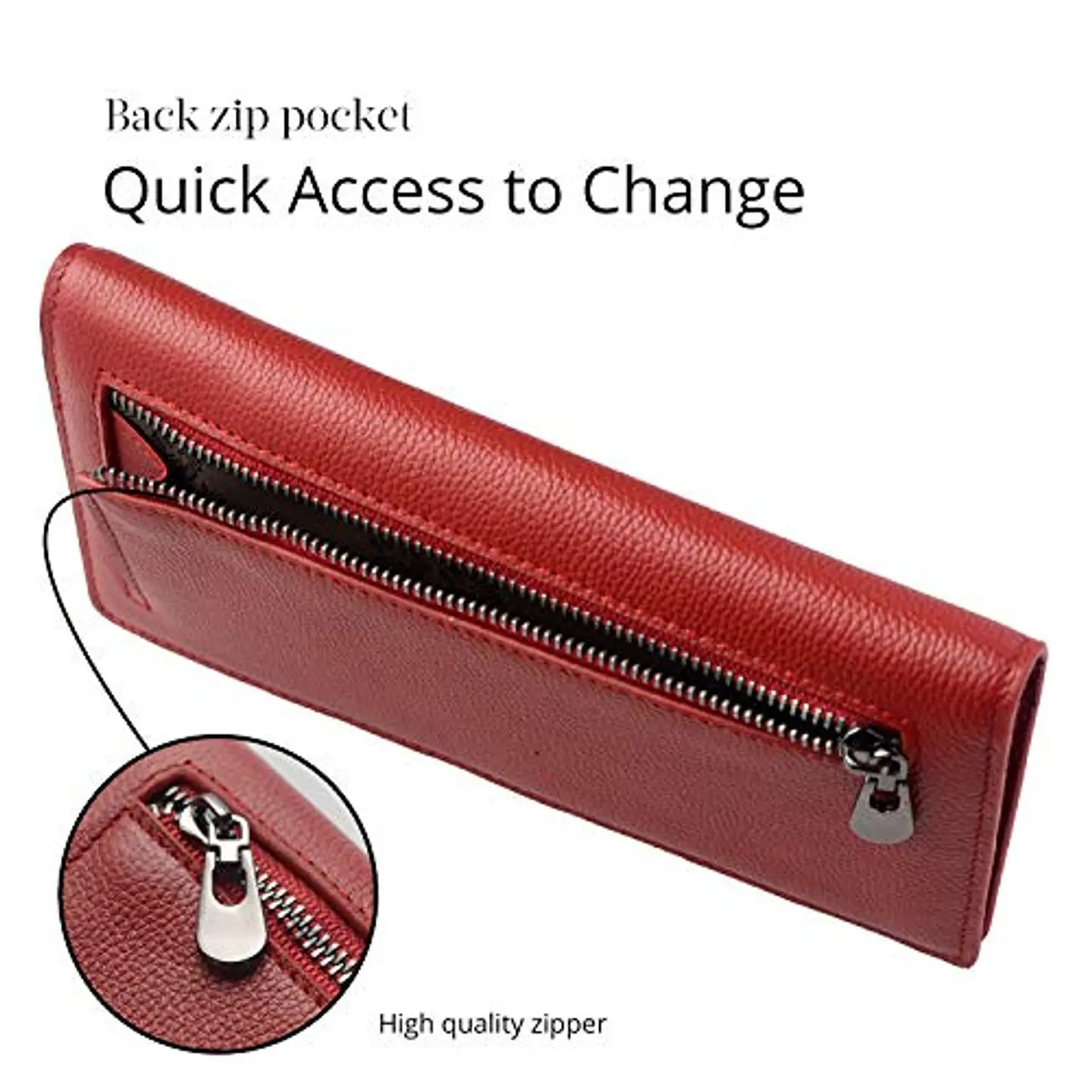 Billetera Mujer Bveyzi BE1633 de Cuero RFID - Colores Clásicos 4