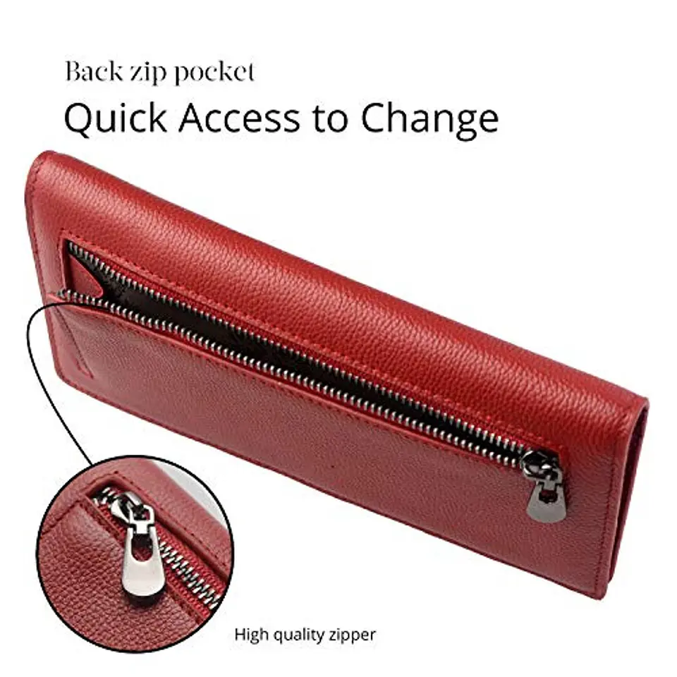 Billetera Mujer Bveyzi BE1633 de Cuero RFID - Colores Clásicos 4