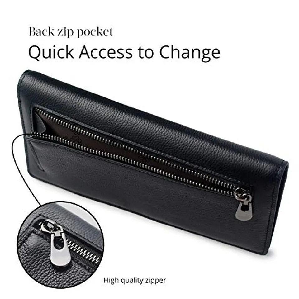 Billetera Mujer Bveyzi BE1633 de Cuero RFID - Colores Clásicos 8