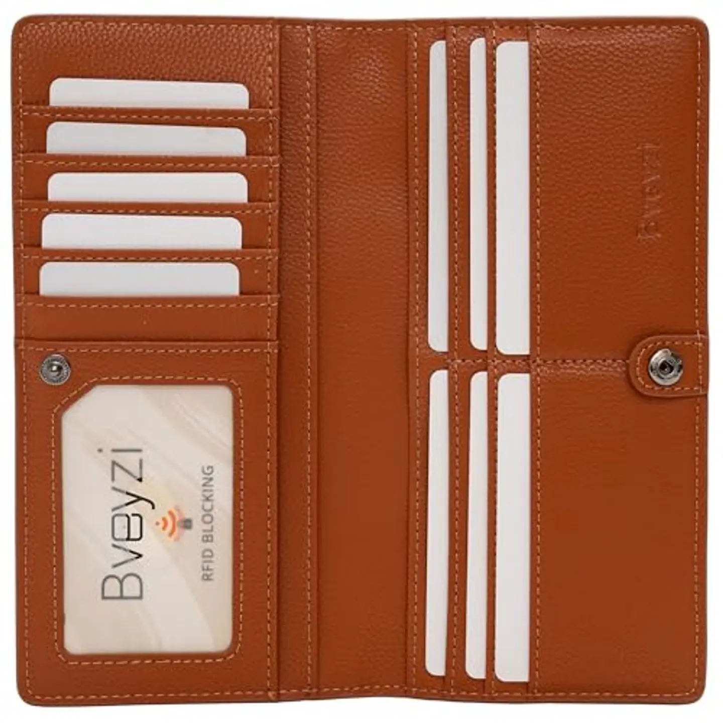 Billetera Mujer Bveyzi BE1633 de Cuero RFID - Colores Clásicos 9