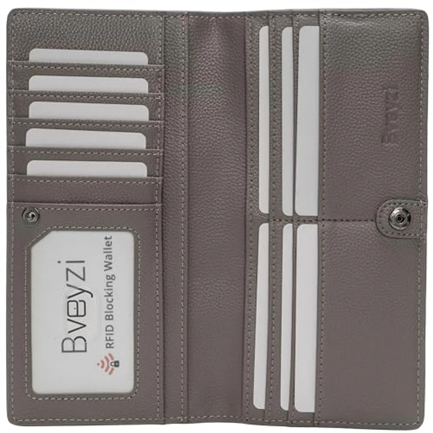 Billetera Mujer Bveyzi BE1633 de Cuero RFID - Colores Clásicos 13