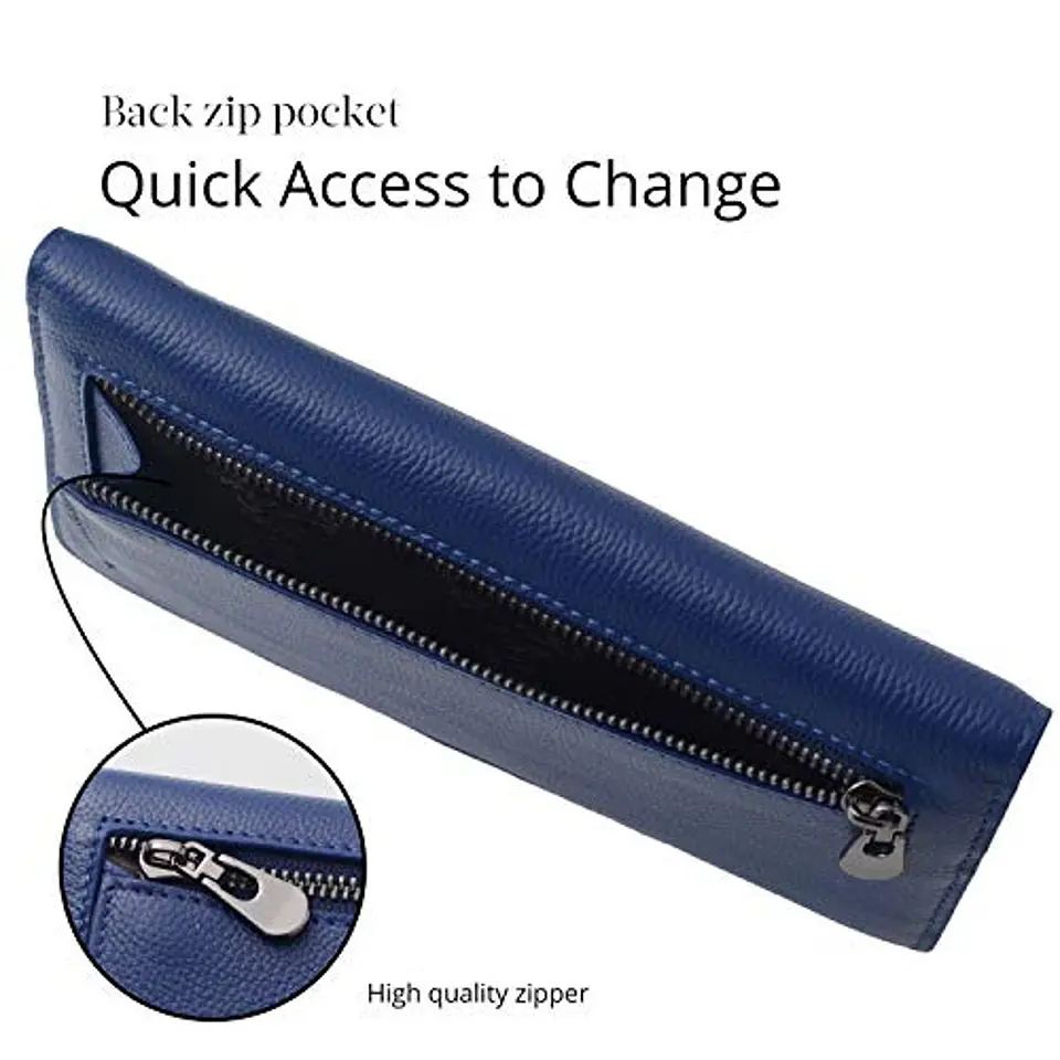 Billetera Mujer Bveyzi BE1633 de Cuero RFID - Colores Clásicos 20