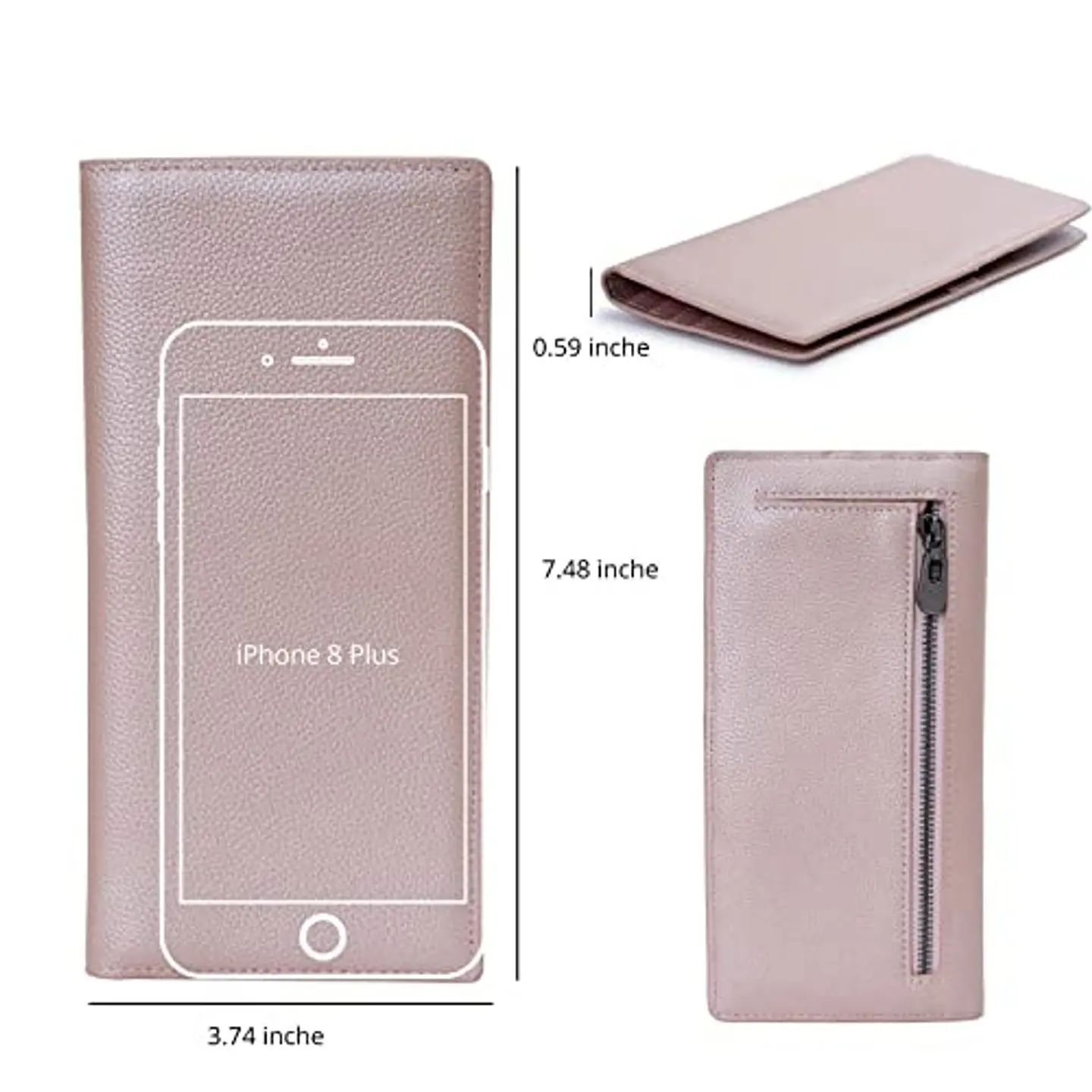 Billetera Mujer Bveyzi BE1633 de Cuero RFID - Colores Clásicos 27