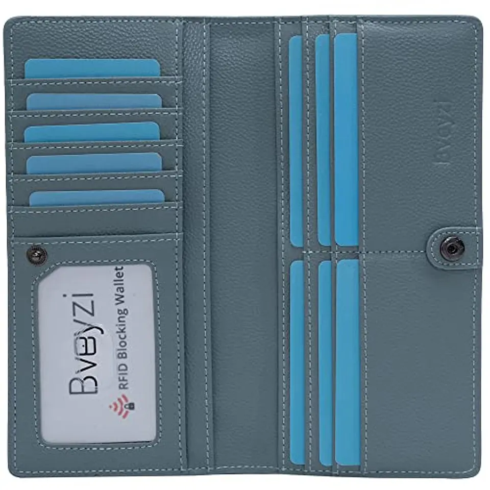 Billetera Mujer Bveyzi BE1633 de Cuero RFID - Colores Vivos 5