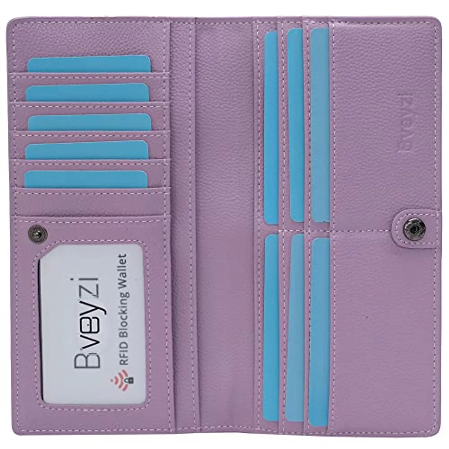 Billetera Mujer Bveyzi BE1633 de Cuero RFID - Colores Vivos 13