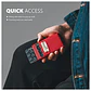 Tarjetero VULKIT VC306 Rojo RFID con Ventana para Documento - Miniatura 3