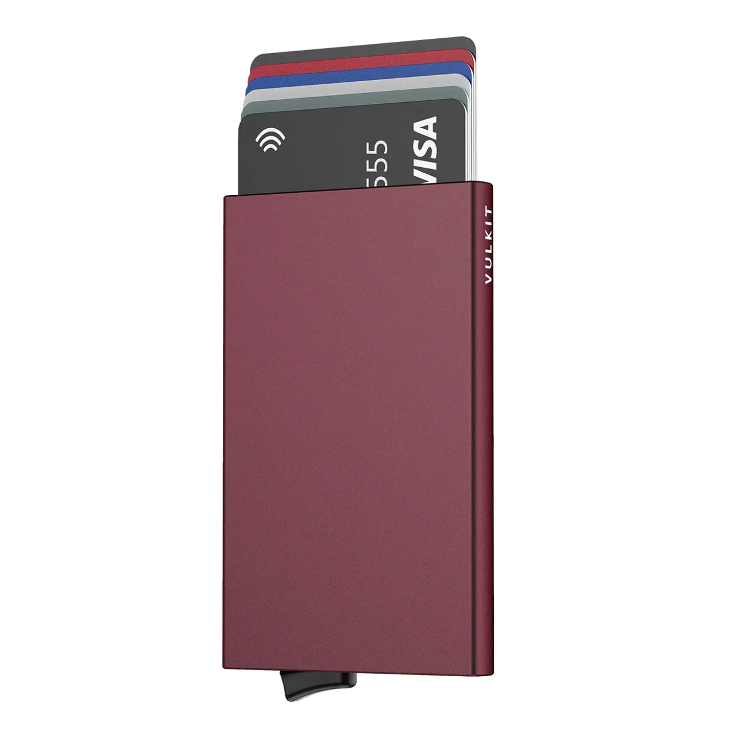 Tarjetero VULKIT VC100 de aluminio RFID con acceso rápido 1