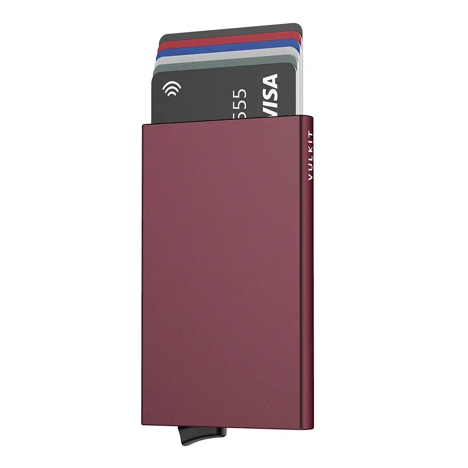 Tarjetero VULKIT VC100 de aluminio RFID con acceso rápido 1