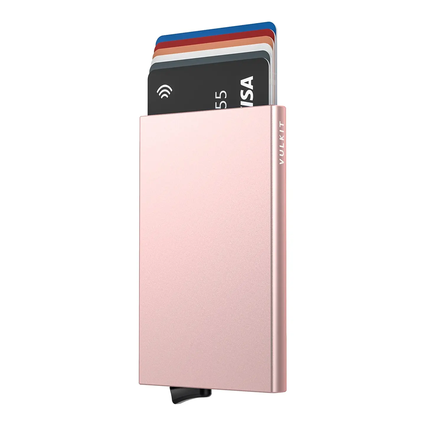 Tarjetero VULKIT VC100 de aluminio RFID con acceso rápido 10