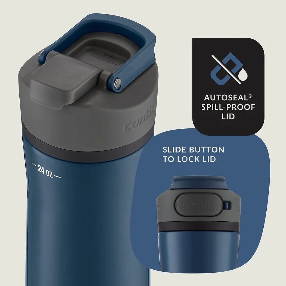 Termo Contigo Cortland Chill 2.0 azul Blueberry 710 ml 2