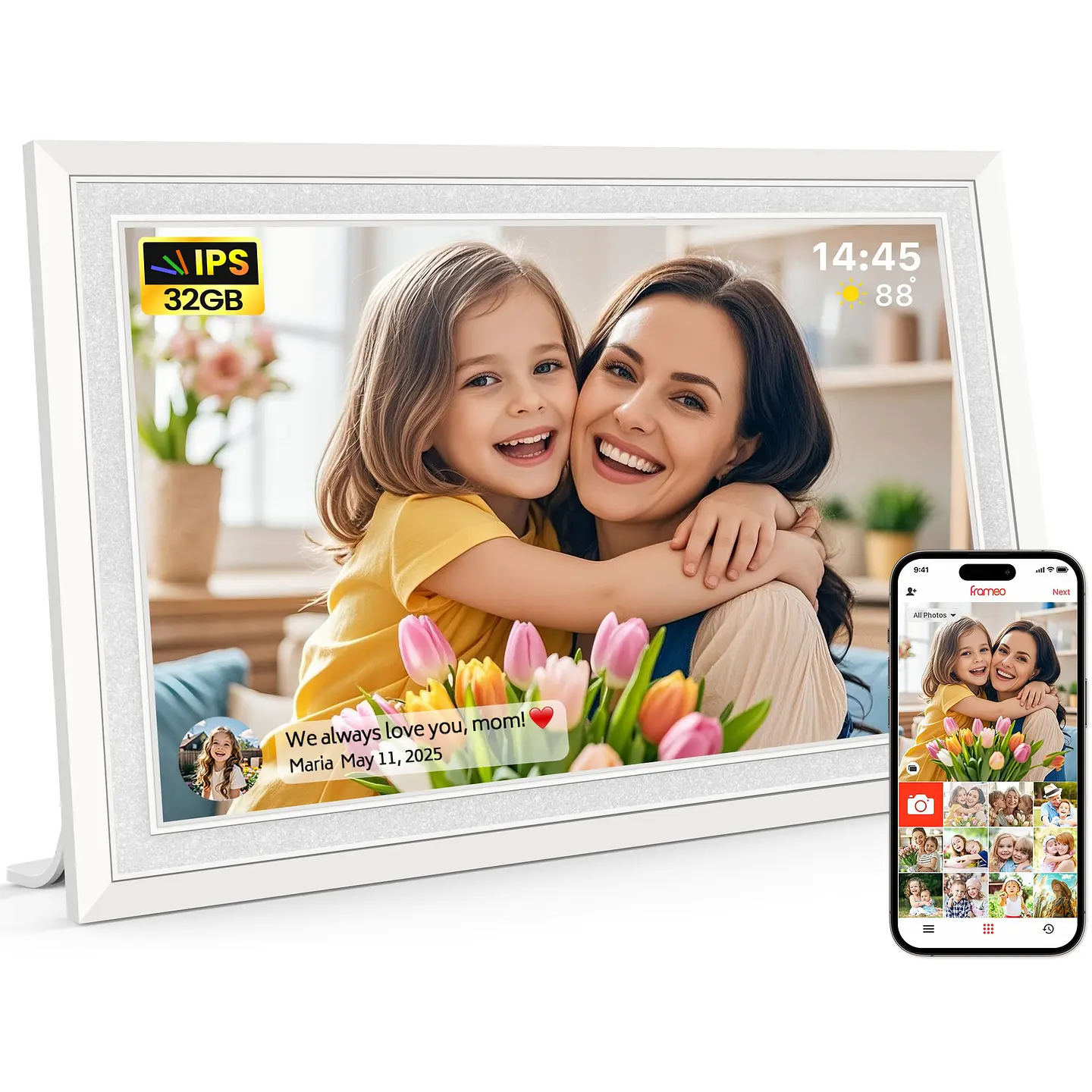 Marco Digital MaxAngel Frameo 10,1 pulgadas Blanco Wi-Fi 32 GB 1