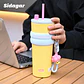 Vaso Térmico SDGA+ 24 oz Amarillo con Tapa Azul y Pajilla - Miniatura 3