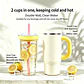 Vaso Térmico Birity 30 oz con Asa Crema y Amarillo, Vidrio y Acero 2 en 1 - Miniatura 2