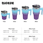 Vaso Térmico BJPKPK 20 oz con Asa Azul y Morado con Pajilla - Miniatura 4