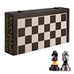 Juego de Ajedrez BIVOMON de 16 Pulgadas Negro y Blanco con Piezas de Acrílico - Miniatura 3