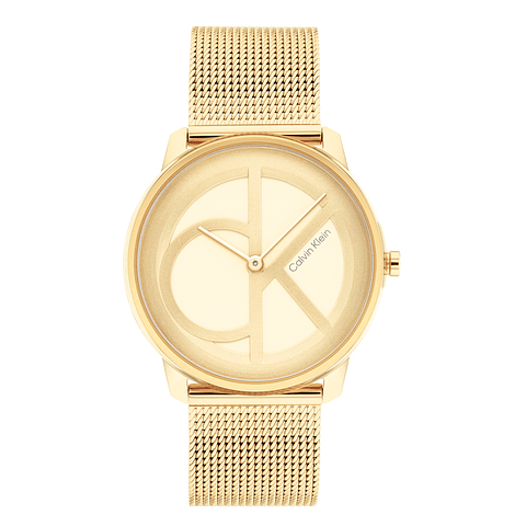 Calvin Klein Dourado Com Bracelete Mesh