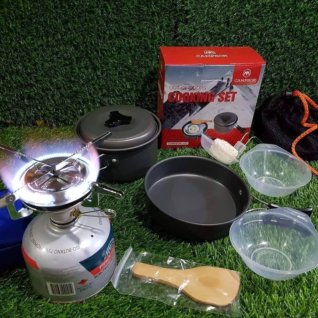 SET OLLA COMPACTA 900 + MINI COCINILLA PLATO GRANDE