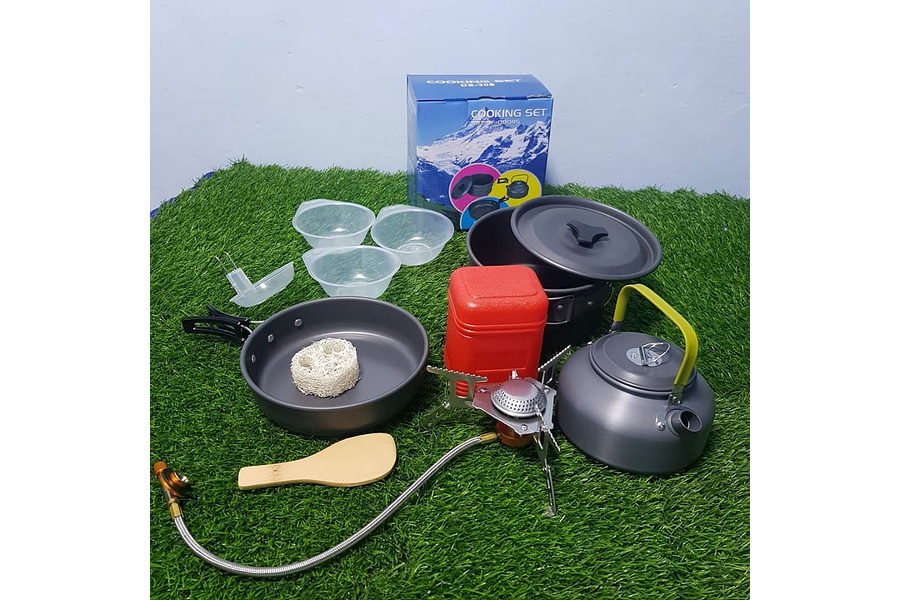 SET OLLAS CON TETERA DS308 MAS MINI COCINILLA SPIDER