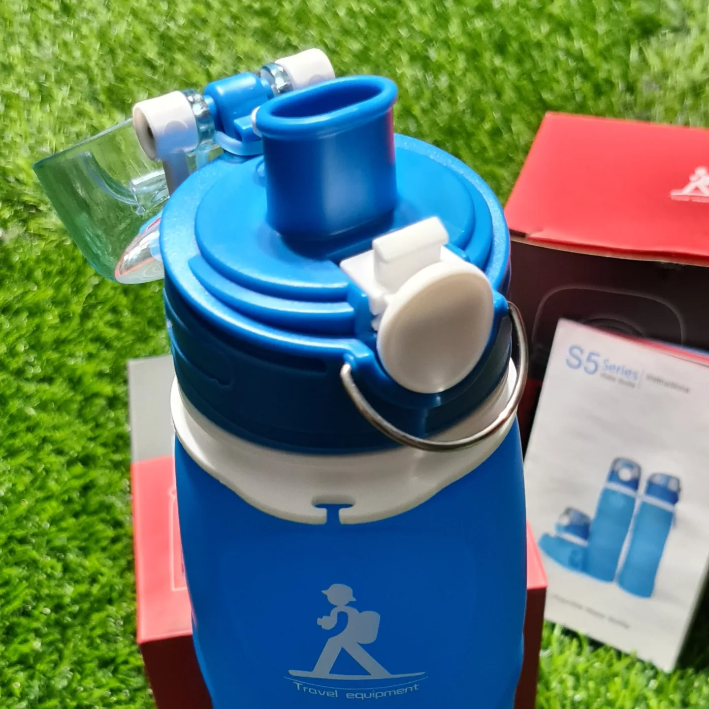Botella plegable silicona 750cc