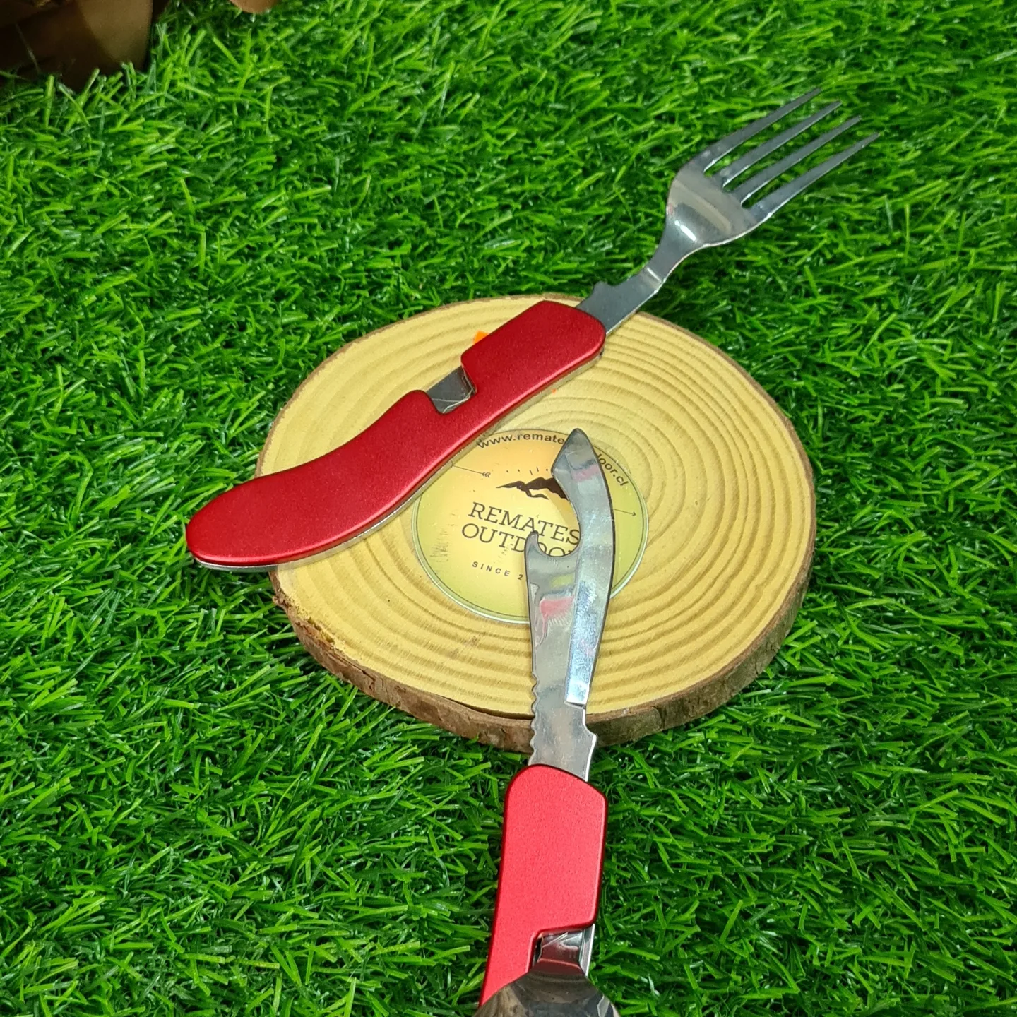 Set cubierto camping plegable