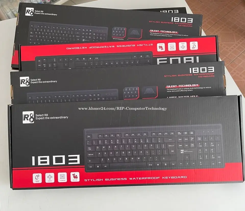 Teclado Alámbrico R8 modelo 1803 1