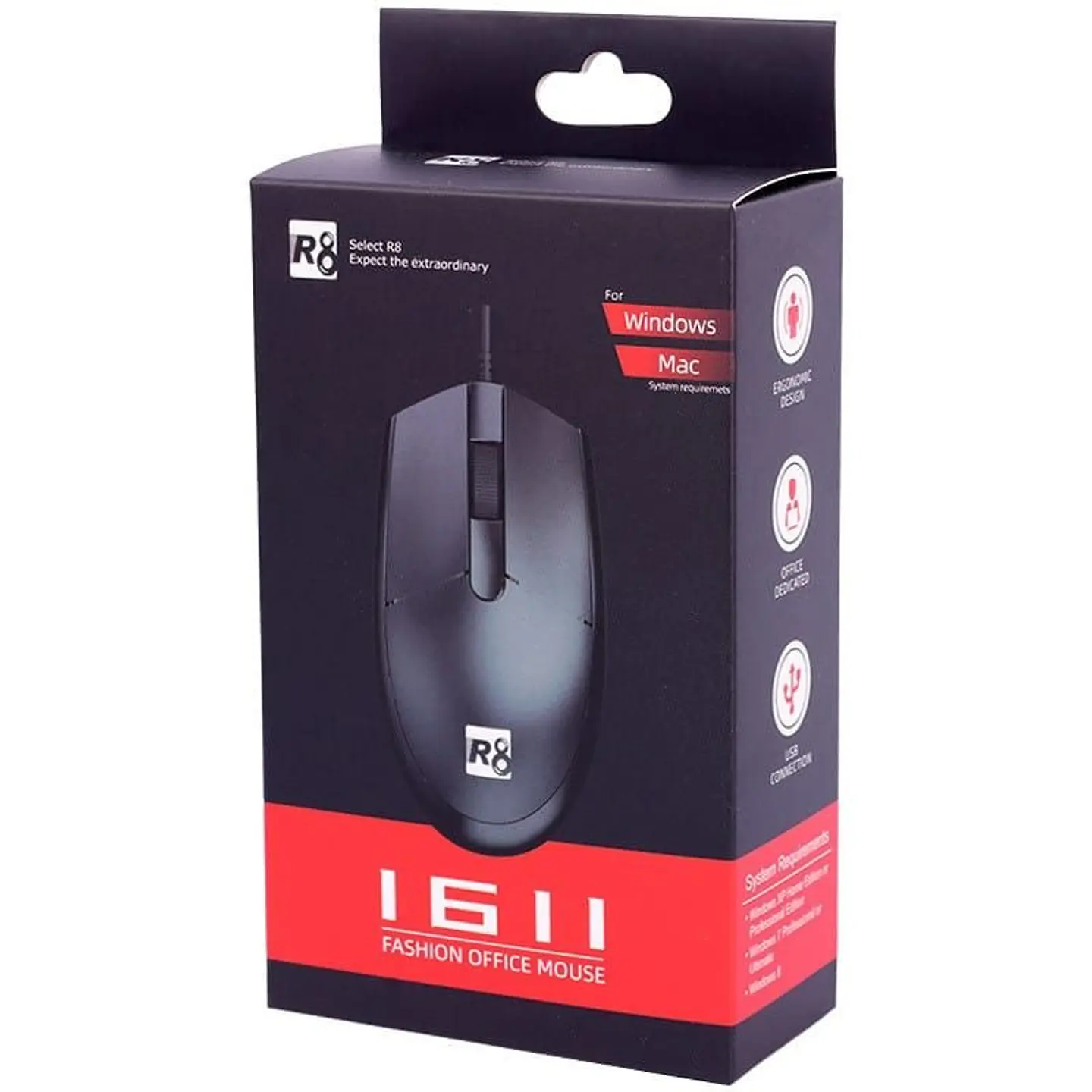 Ratón Óptico Alámbrico R8 modelo 1611 2