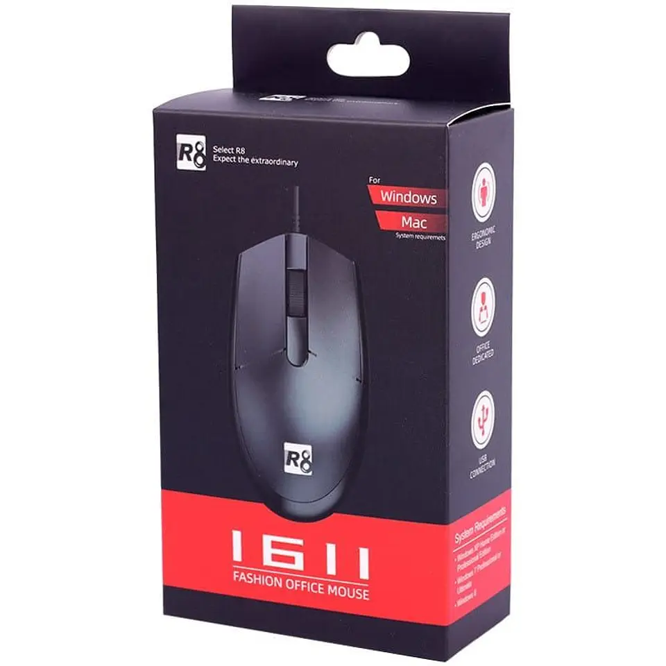 Ratón Óptico Alámbrico R8 modelo 1611 2