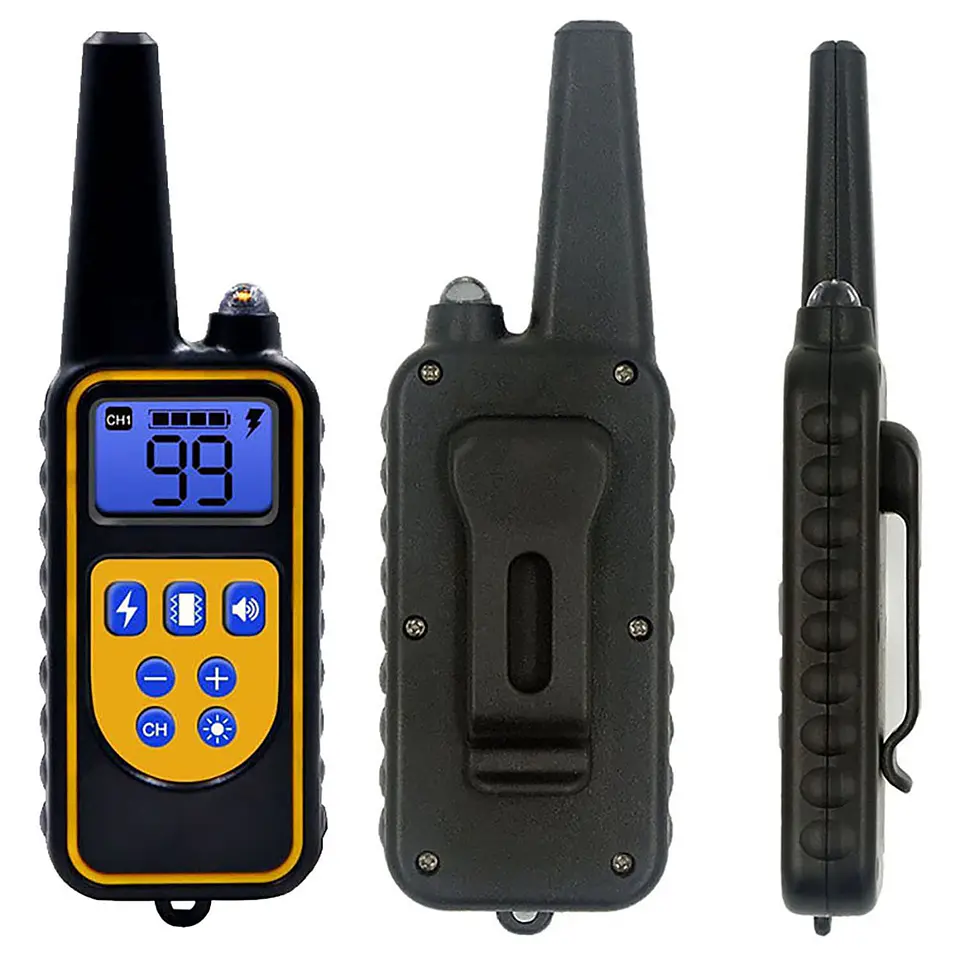 Collar Adiestramiento Perro 800 m Recargable Impermeable LCD hasta 3 Perros 2